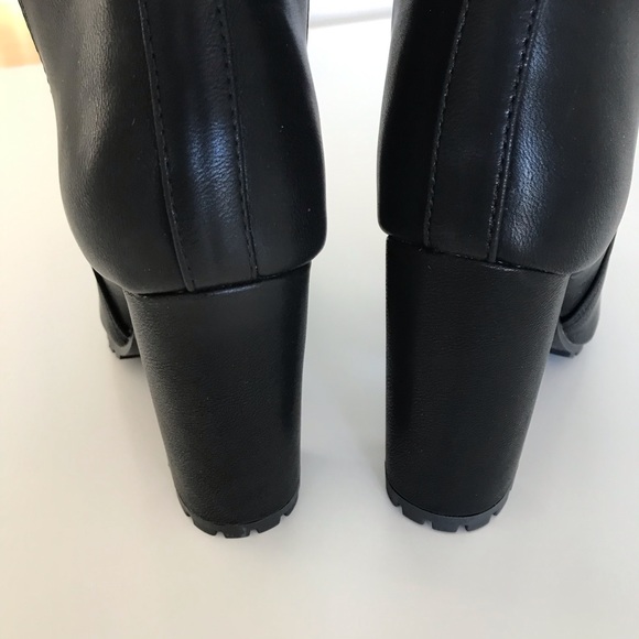 5⭐️ /HARLEY/ Black Block High Heel Booties - Picture 5 of 6